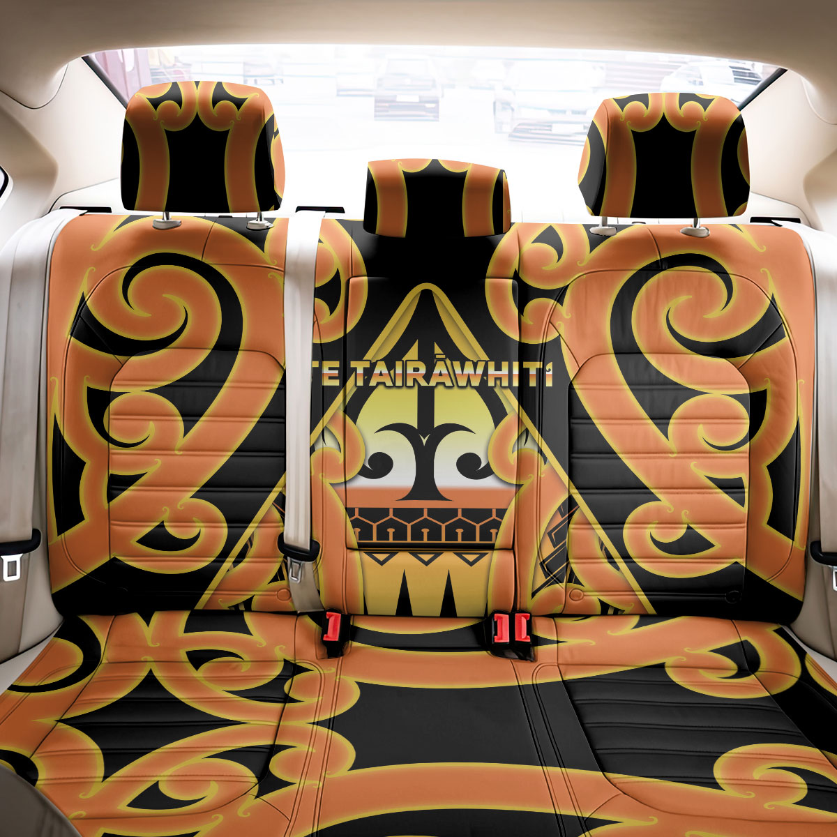 New Zealand Te Tairawhiti Back Car Seat Cover Maori Koru Pattern LT05 - Polynesian Pride