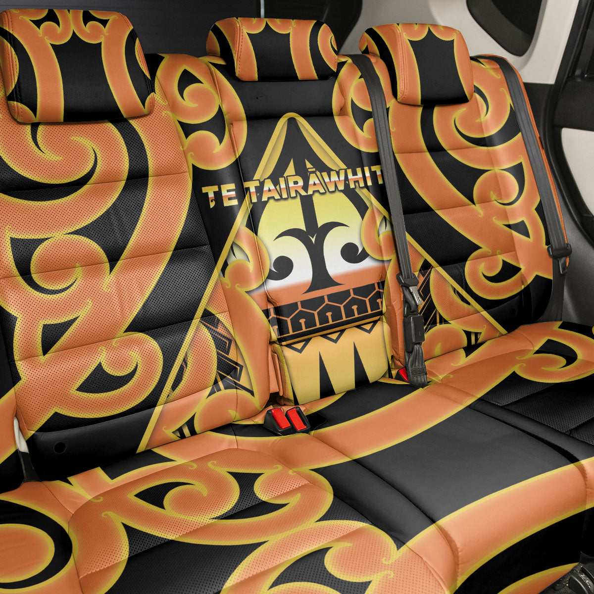 New Zealand Te Tairawhiti Back Car Seat Cover Maori Koru Pattern LT05 - Polynesian Pride