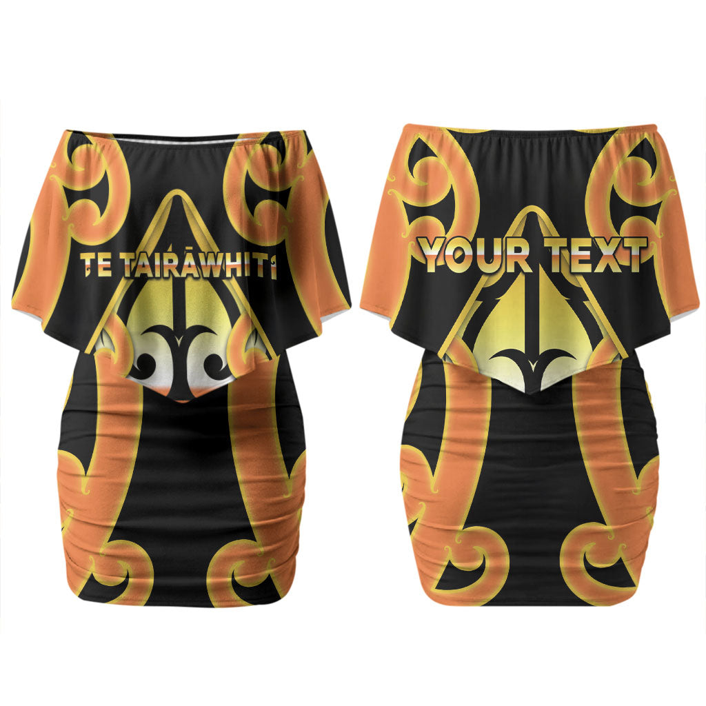 Personalised New Zealand Te Tairawhiti Couples Matching Off Shoulder Short Dress and Long Sleeve Button Shirt Maori Koru Pattern LT05 - Polynesian Pride