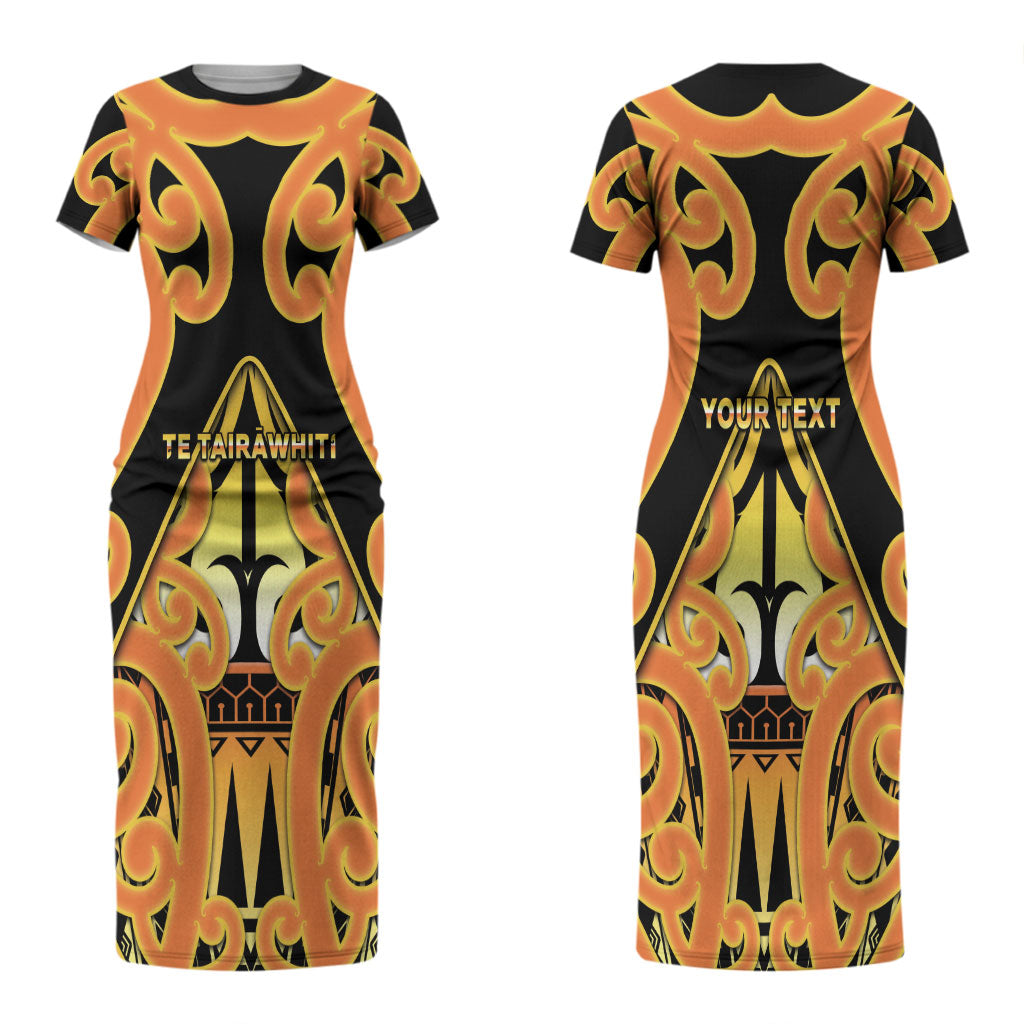 Personalised New Zealand Te Tairawhiti Couples Matching Short Sleeve Bodycon Dress and Long Sleeve Button Shirt Maori Koru Pattern LT05 - Polynesian Pride