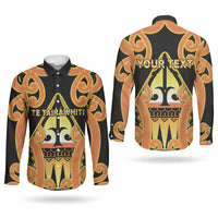 Personalised New Zealand Te Tairawhiti Couples Matching Summer Maxi Dress and Long Sleeve Button Shirt Maori Koru Pattern LT05 - Polynesian Pride