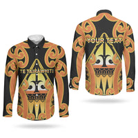 Personalised New Zealand Te Tairawhiti Couples Matching Tank Maxi Dress and Long Sleeve Button Shirt Maori Koru Pattern LT05 - Polynesian Pride