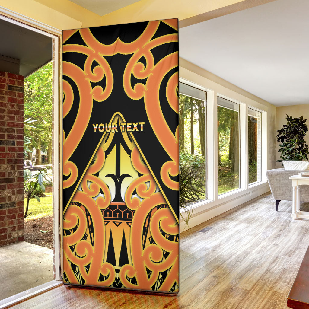 Personalised New Zealand Te Tairawhiti Door Cover Maori Koru Pattern LT05 - Polynesian Pride