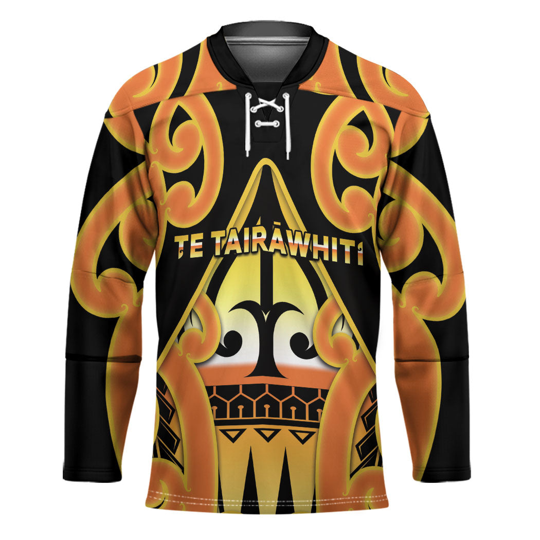 Personalised New Zealand Te Tairawhiti Hockey Jersey Maori Koru Pattern LT05 Unisex Orange - Polynesian Pride