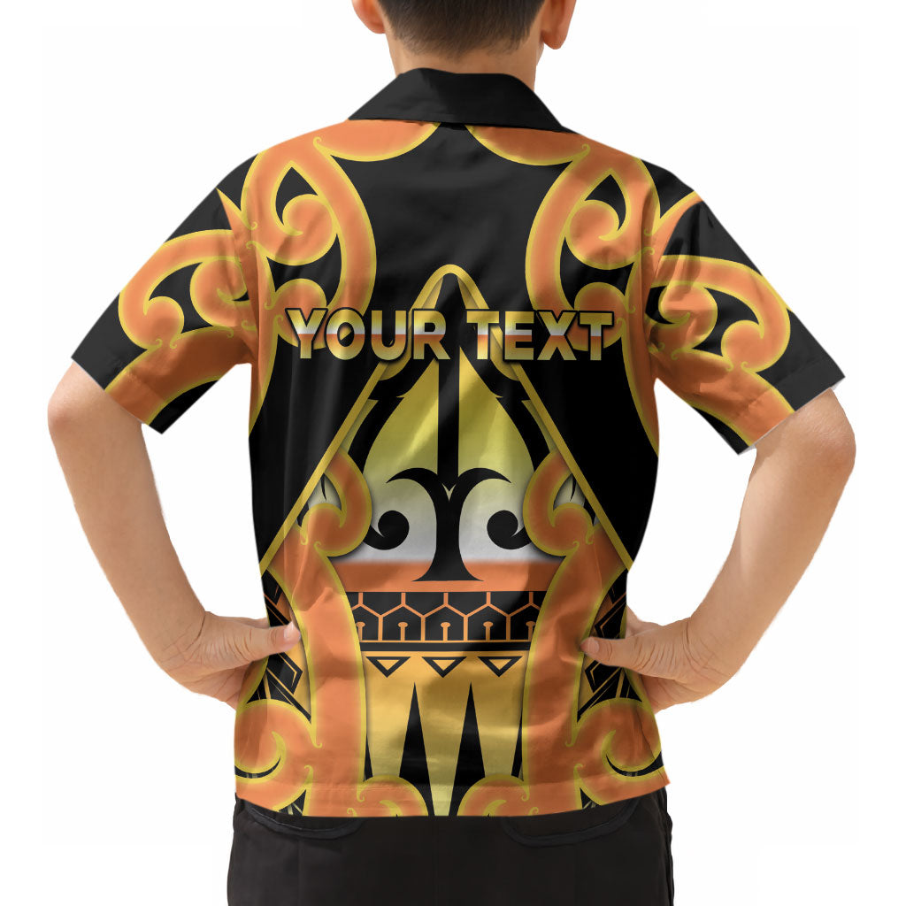 Personalised New Zealand Te Tairawhiti Kid Hawaiian Shirt Maori Koru Pattern LT05 - Polynesian Pride