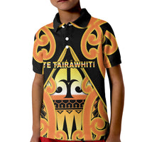 Personalised New Zealand Te Tairawhiti Kid Polo Shirt Maori Koru Pattern LT05 Kid Orange - Polynesian Pride