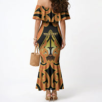 Personalised New Zealand Te Tairawhiti Mermaid Dress Maori Koru Pattern LT05 - Polynesian Pride