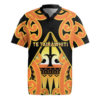 Personalised New Zealand Te Tairawhiti Rugby Jersey Maori Koru Pattern LT05 Orange - Polynesian Pride