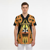Personalised New Zealand Te Tairawhiti Scrub Top Maori Koru Pattern LT05 - Polynesian Pride