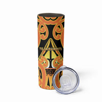 Personalised New Zealand Te Tairawhiti Skinny Tumbler Maori Koru Pattern LT05 - Polynesian Pride