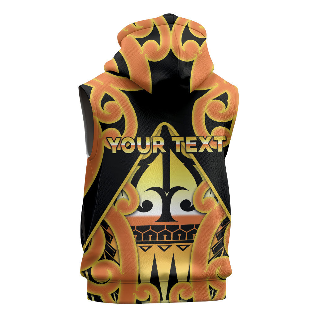 Personalised New Zealand Te Tairawhiti Sleeveless Hoodie Maori Koru Pattern LT05 - Polynesian Pride