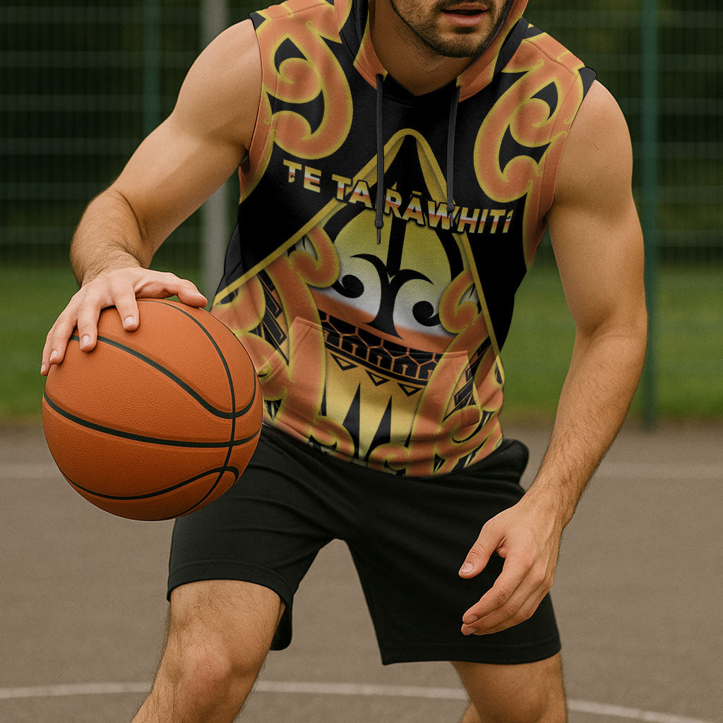 Personalised New Zealand Te Tairawhiti Sleeveless Hoodie Maori Koru Pattern LT05 - Polynesian Pride