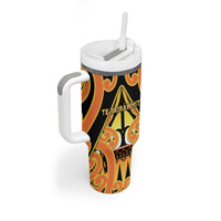 Personalised New Zealand Te Tairawhiti Tumbler With Handle Maori Koru Pattern LT05 - Polynesian Pride