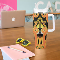 Personalised New Zealand Te Tairawhiti Tumbler With Handle Maori Koru Pattern LT05 - Polynesian Pride