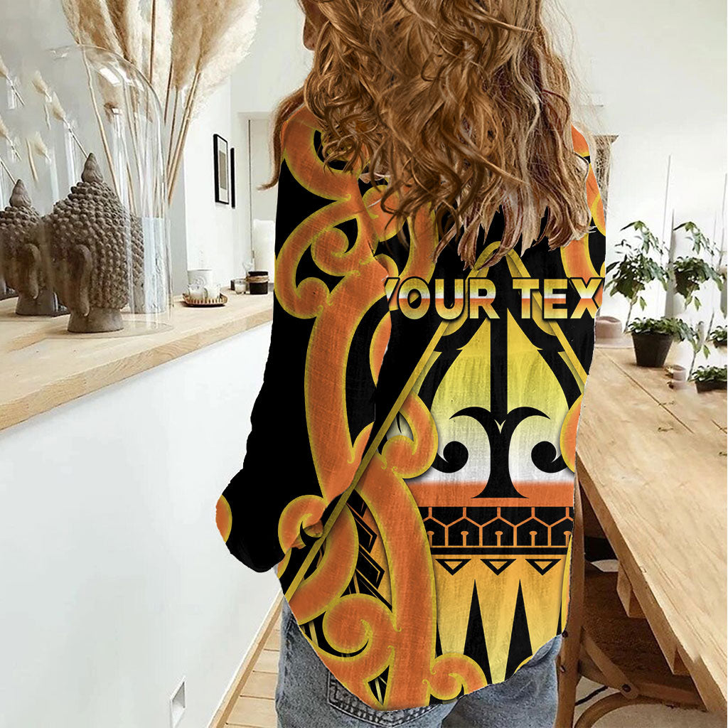 Personalised New Zealand Te Tairawhiti Women Casual Shirt Maori Koru Pattern LT05 - Polynesian Pride