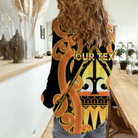 Personalised New Zealand Te Tairawhiti Women Casual Shirt Maori Koru Pattern LT05 - Polynesian Pride