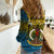 Vanuatu Sanma Province Women Casual Shirt Coat Of Arms And Namele Fern Polynesian Pattern LT05 - Polynesian Pride