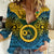 Personalized Vanuatu Sanma Province Women Casual Shirt Coat Of Arms And Namele Fern Polynesian Pattern LT05 Female Yellow - Polynesian Pride