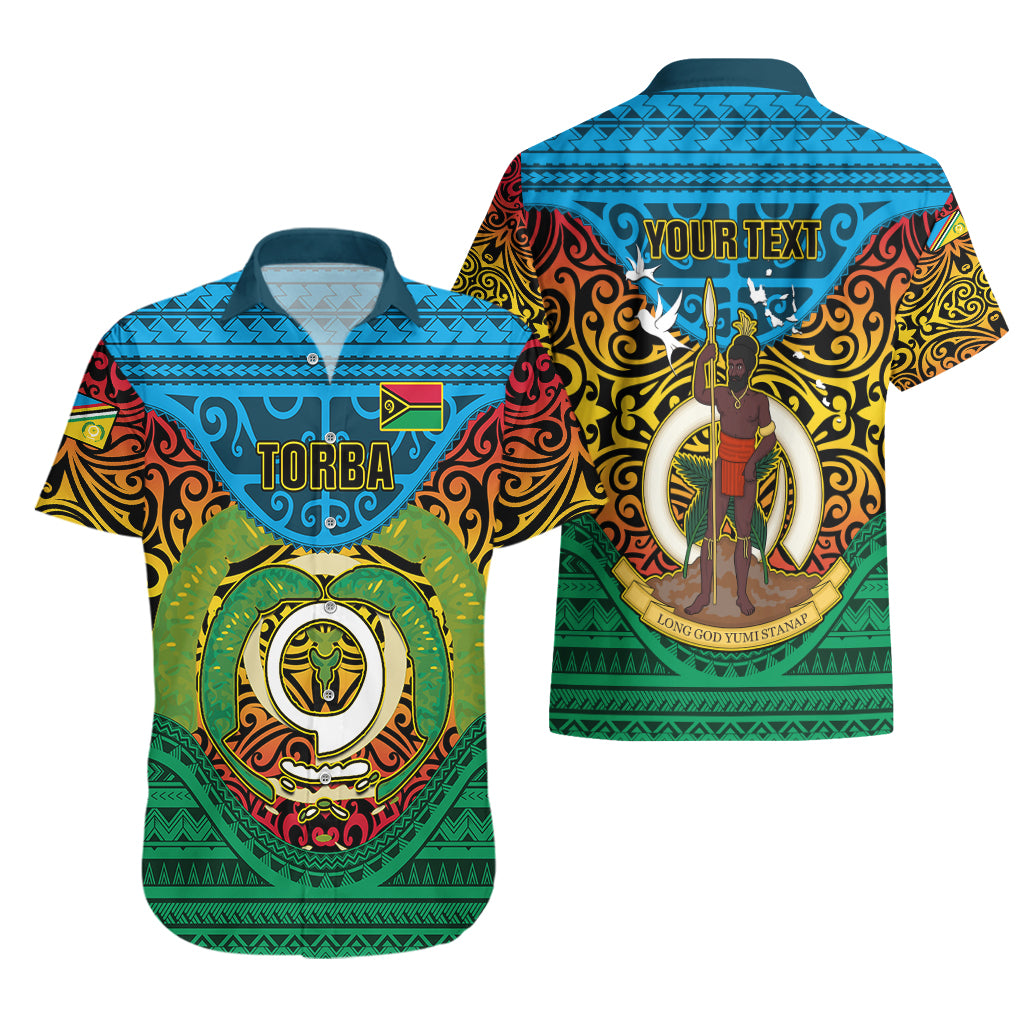 Personalized Vanuatu Torba Province Hawaiian Shirt Vanuatuan Coat Of Arms Polynesian Pattern LT05 - Polynesian Pride