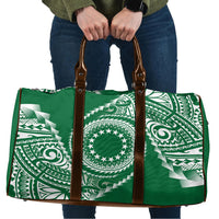 Cook Islands Gospel Day Travel Bag Green Tribal Curves
