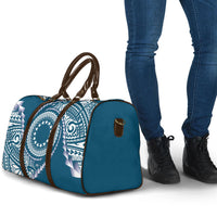 Cook Islands Gospel Day Travel Bag Blue Tribal Curves LT05 - Polynesian Pride