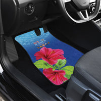 Bula Fiji Day Car Mats Traditional Tapa Pattern With Hibiscus LT05 - Polynesian Pride