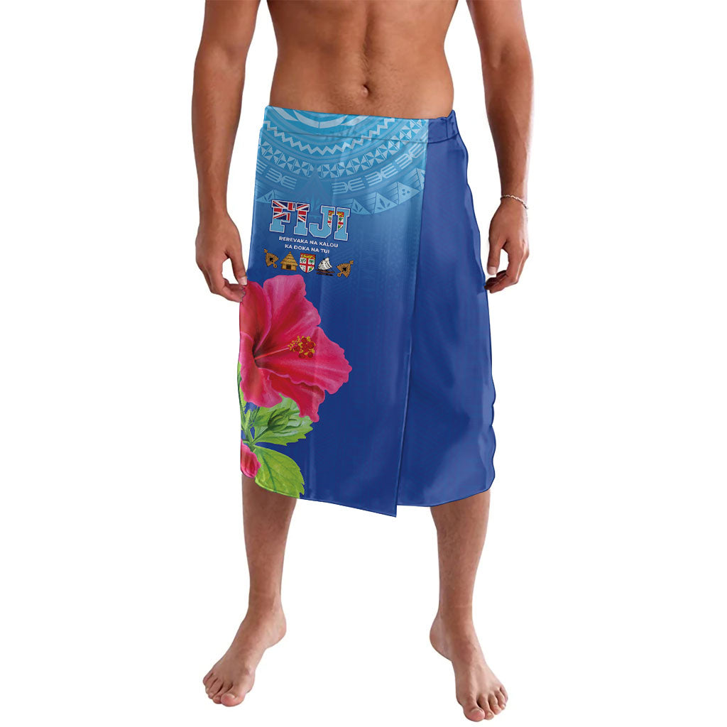 Bula Fiji Day Lavalava Traditional Tapa Pattern With Hibiscus
