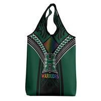 Hawaii Warriors Football Grocery Bag Rainbow Kakau Pattern Black LT05 - Polynesian Pride