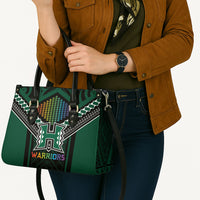 Hawaii Warriors Football Leather Bag Rainbow Kakau Pattern Black LT05 - Polynesian Pride
