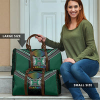 Hawaii Warriors Football Travel Bag Rainbow Kakau Pattern Black LT05 - Polynesian Pride