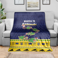 Tokelau Christmas Blanket Tokelauan Turtle Santa Sleigh LT05 - Polynesian Pride