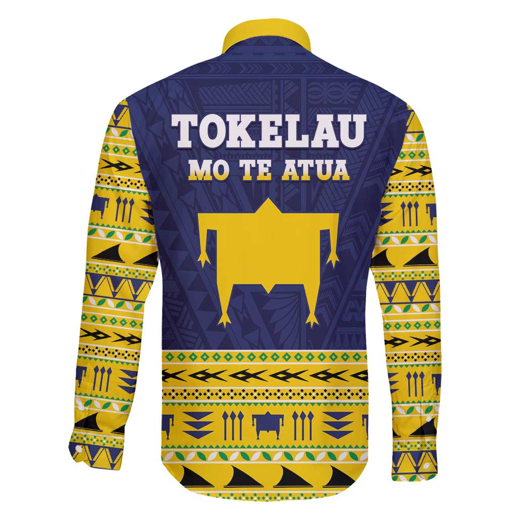 Tokelau Christmas Family Matching Long Sleeve Bodycon Dress and Hawaiian Shirt Tokelauan Turtle Santa Sleigh