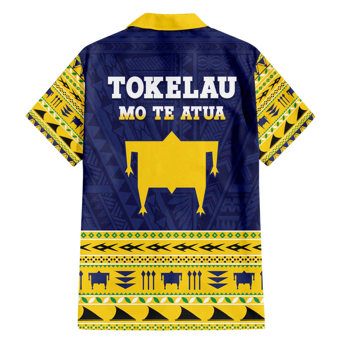 Tokelau Christmas Family Matching Off The Shoulder Long Sleeve Dress and Hawaiian Shirt Tokelauan Turtle Santa Sleigh LT05 - Polynesian Pride