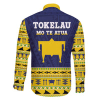 Tokelau Christmas Family Matching Off The Shoulder Long Sleeve Dress and Hawaiian Shirt Tokelauan Turtle Santa Sleigh LT05 - Polynesian Pride