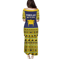 Tokelau Christmas Family Matching Puletasi and Hawaiian Shirt Tokelauan Turtle Santa Sleigh LT05 - Polynesian Pride