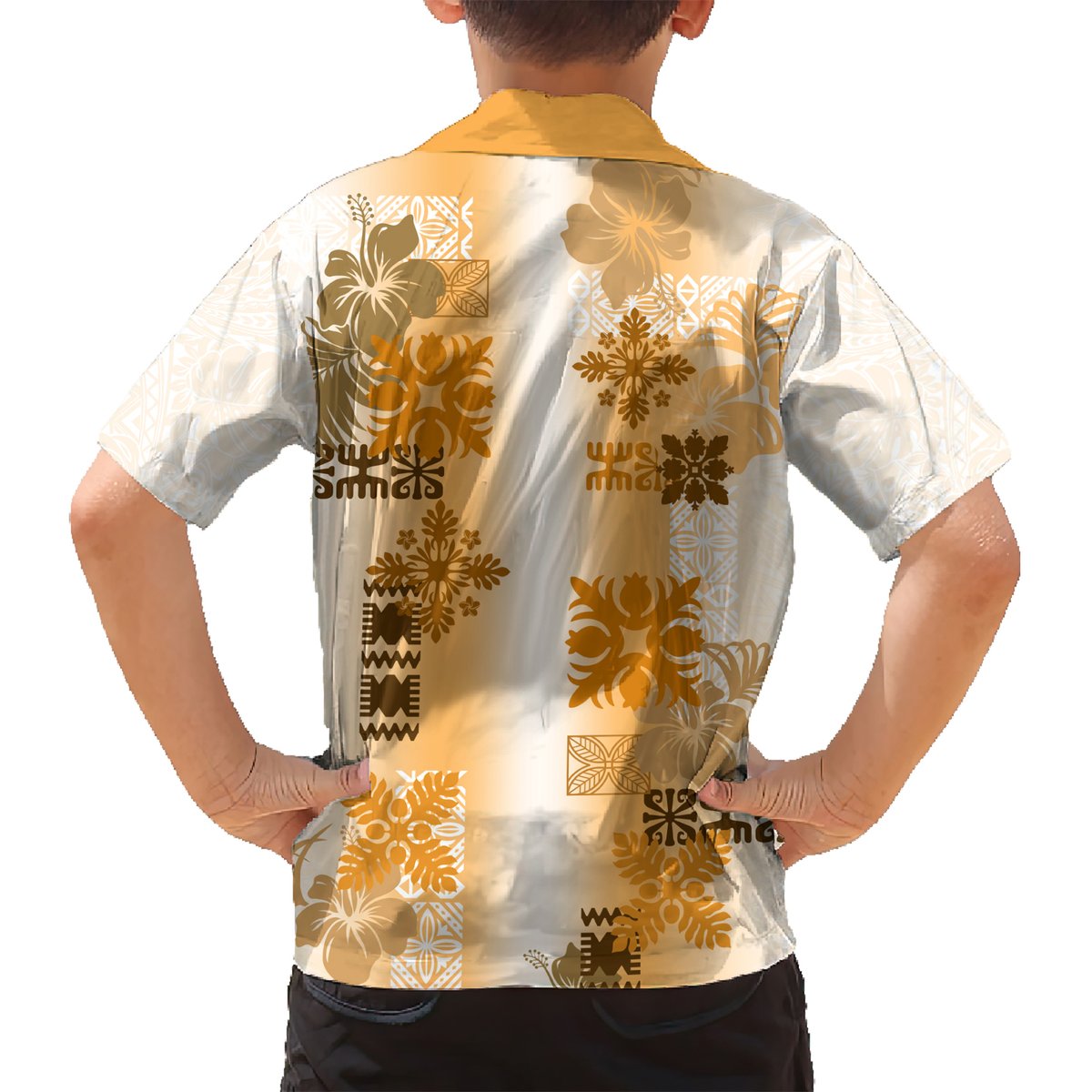 Hawaiian Quilt Hawaiian Shirt Vintage Pattern Brown LT05 - Polynesian Pride
