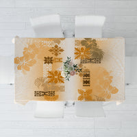 Hawaiian Quilt Tablecloth Vintage Pattern Brown LT05 Brown - Polynesian Pride