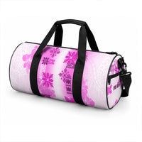 Hawaiian Quilt Duffle Bag Vintage Pattern Pink