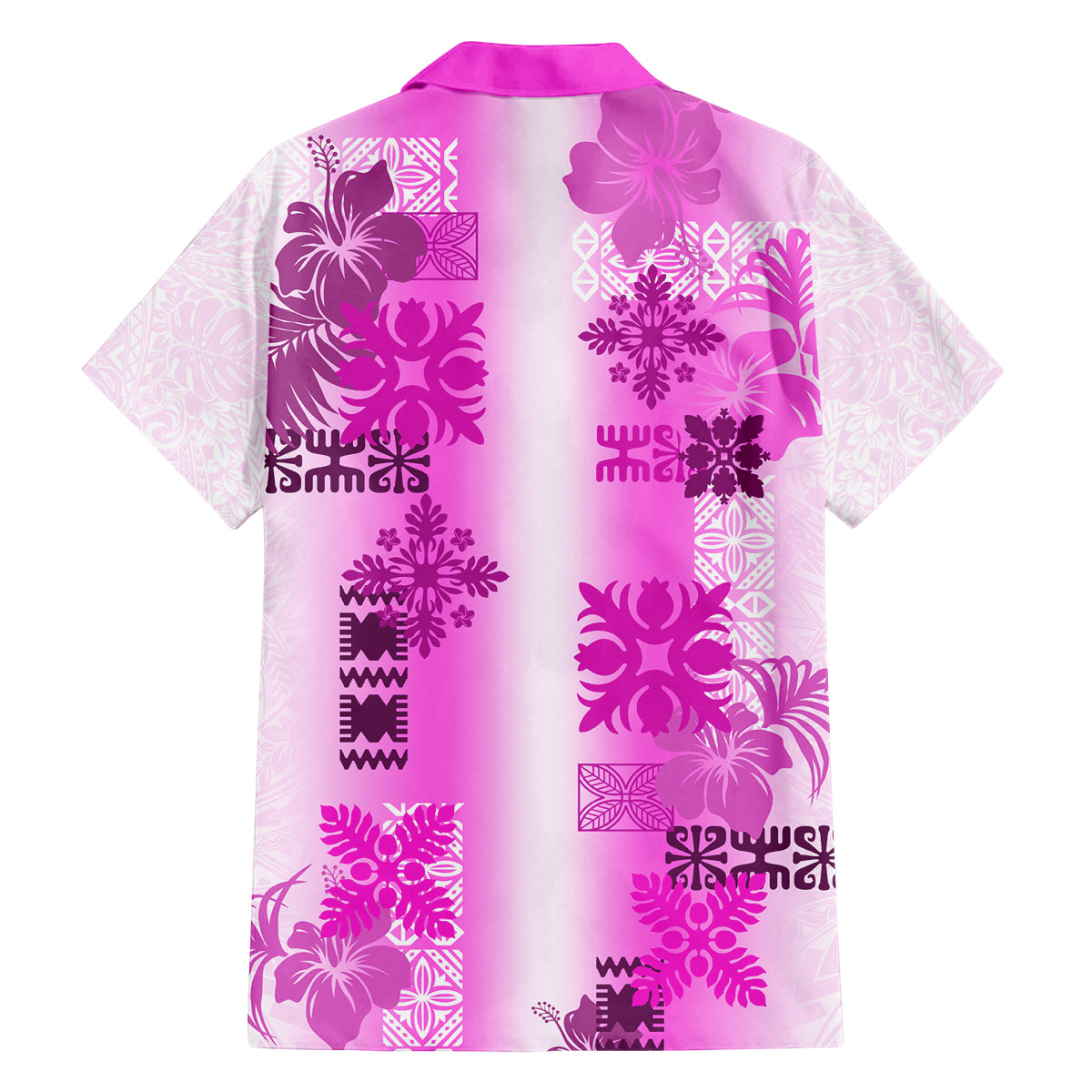 Hawaiian Quilt Family Matching Tank Maxi Dress and Hawaiian Shirt Vintage Pattern Pink LT05 - Polynesian Pride