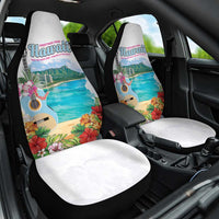 Aloha Hawaii Waikiki Beach Landscape Car Seat Cover LT05 One Size White - Polynesian Pride
