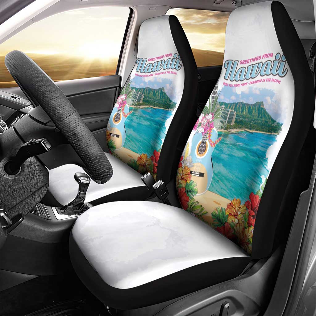 Aloha Hawaii Waikiki Beach Landscape Car Seat Cover LT05 - Polynesian Pride