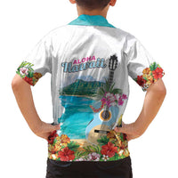 Aloha Hawaii Waikiki Beach Landscape Family Matching Summer Maxi Dress and Hawaiian Shirt LT05 - Polynesian Pride