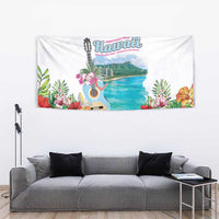 Aloha Hawaii Waikiki Beach Landscape Tapestry LT05 - Polynesian Pride