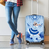 Cook Islands Women's Day Luggage Cover With Polynesian Pattern