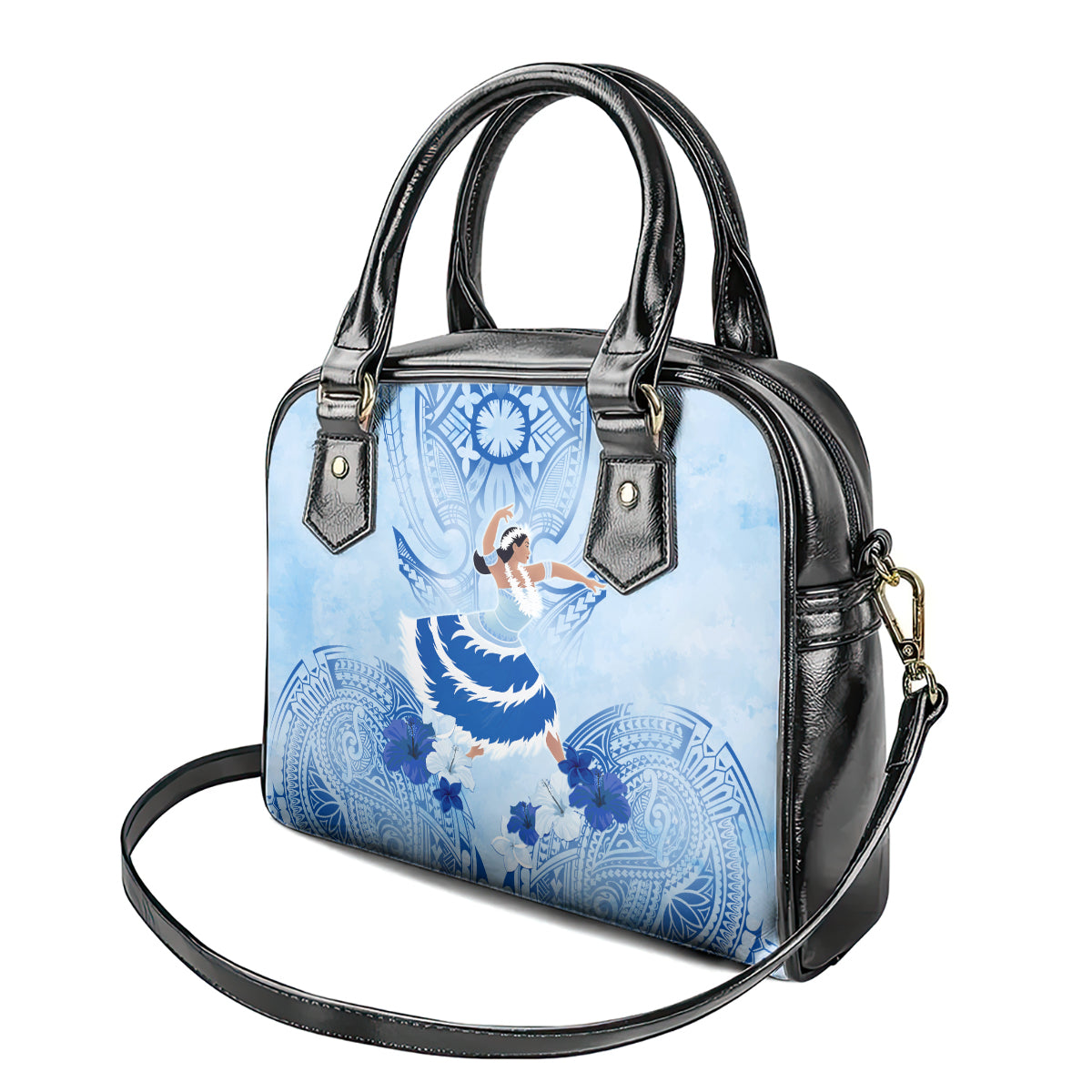 Cook Islands Women's Day Shoulder Handbag With Polynesian Pattern