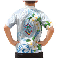 Guam Chamorro Family Matching Mermaid Dress and Hawaiian Shirt Guasali Flowers Curves Style LT05 - Polynesian Pride
