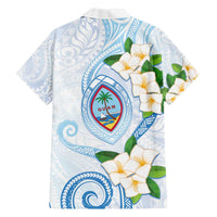 Guam Chamorro Family Matching Off The Shoulder Long Sleeve Dress and Hawaiian Shirt Guasali Flowers Curves Style LT05 - Polynesian Pride