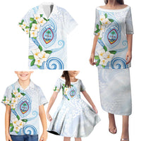 Guam Chamorro Family Matching Puletasi and Hawaiian Shirt Guasali Flowers Curves Style LT05 - Polynesian Pride