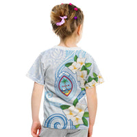 Guam Chamorro Kid T Shirt Guasali Flowers Curves Style LT05 - Polynesian Pride