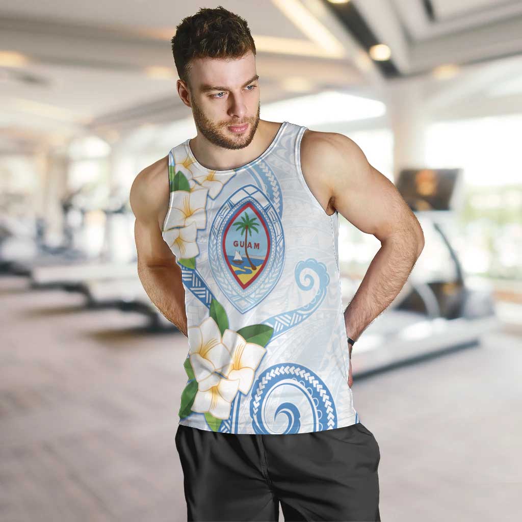 Guam Chamorro Men Tank Top Guasali Flowers Curves Style